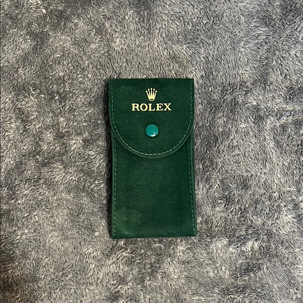 Rolex Dark Green Suede Case